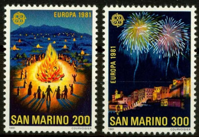C2237 - San Marino 1981 - Europa cept 2v.neuzat,perfecta stare foto
