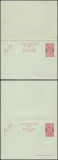 Ruanda Urundi - Postal History Rare Old UNUSED DOUBLE Postcard OVERPRINT DB.270