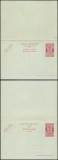 Ruanda Urundi - Postal History Rare Old UNUSED DOUBLE Postcard OVERPRINT DB.270