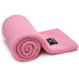 T-TOMI Knitted Blanket Pink Waves pled &icirc;mpletit 80 x 100 cm 1 buc