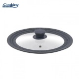 CAPAC STICLA CU MARGINE DIN SILICON AJUSTABILA PE 3 DIMENSIUNI, Heinner
