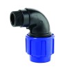 Racord PE Compresiune, Cot 90°, 16 x 1/2", Pentru Apă Potabilă