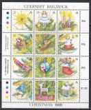 Guernsey 1989 - Timbre de Crăciun, Bloc, MNH