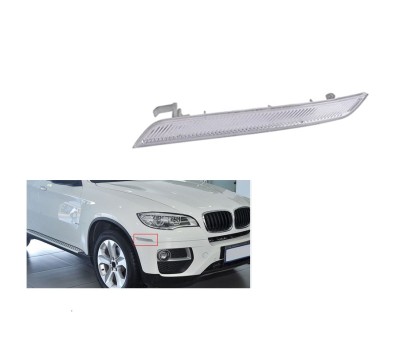 Catadioptru reflectorizant fata BMW X6 (E71), 01.2008-12.2013, partea dreapta, original, alb, foto