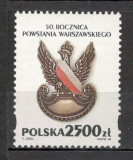 Polonia.1994 50 ani rascoala din Varsovia MP.289, Nestampilat