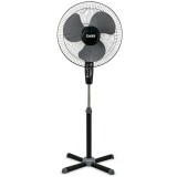 Ventilator cu picior Zass, 45 W, 3 viteze, motor silentios, Negru