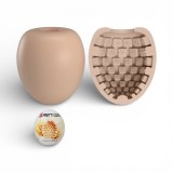 Masturbator manual PRETTY LOVE Pleasure Egg 2, interior texturizat, din TPR, culoarea pielii, &icirc;n formă de ou