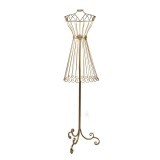 Cumpara ieftin Manechin decorativ metal auriu 42x36x142 cm