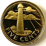 BARBADOS 5 CENTS 1973 PROOF, America de Nord, Bronz