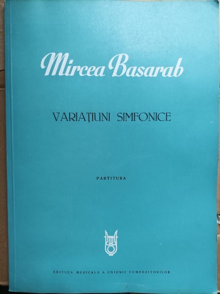 Variatiuni Simfonice - Mircea Basarab partitura