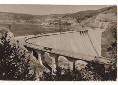 CPIB 22610 - CARTE POSTAL - BICAZ, BARAJUL HIDROCENTRALEI LENIN, RPR, AUTOBUZ foto