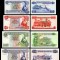 4 reproduceri Seria 1967 ,bancnote specimen Bank of Mauritius.