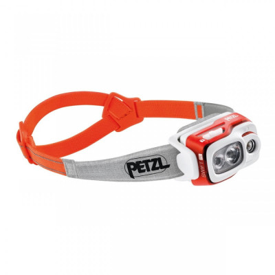 Lanternă frontală Petzl Swift RL Portocaliu - Orange foto