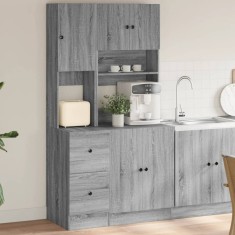 vidaXL Dulap de bucătărie, gri sonoma, 95x50x180 cm lemn prelucrat