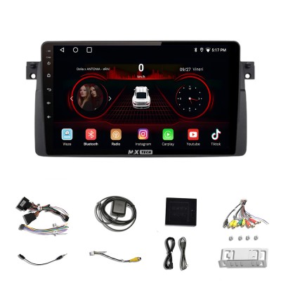 Navigatie BMW Seria 3 E46 1997 - 2006 dedicata Android 13, MaxTech&amp;reg;, 9 inch, GPS, Carplay, WIFI, Rad foto