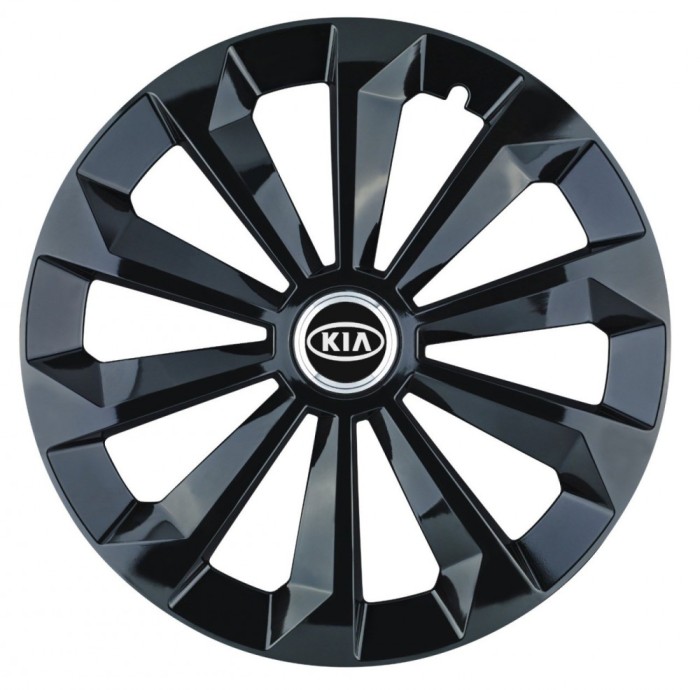 Set 4 capace roti Fame Negru R15 pentru gama auto Kia