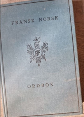 Fransk - Norsk - Dictionar Norvegian Francez foto