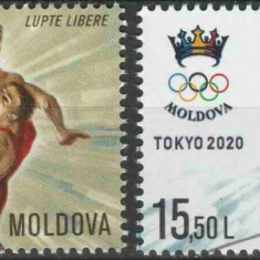 MOLDOVA 2021, Sport, JO Tokyo, serie neuzata, MNH