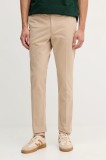 Hackett London pantaloni culoarea bleumarin, drept, HM212487R