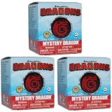 Set 3 mini-figurine surpriza Dragons, 3 cm, Play By Play