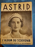 D467-Album souvenir vechi ASTRID-Regina Belgiei 1935 foto inedite document mari.