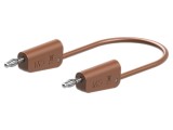 Cablu de masurare St&auml;ubli 4 mm, 1m, sectiune 1mm&sup2;, izolatie silicon, neizolat, maro