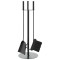 Set scule pentru semineu, 4 piese, 22x59 cm, otel
