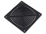 Protecție Plastic 120x120mm cu Șurub și Filtru Negru