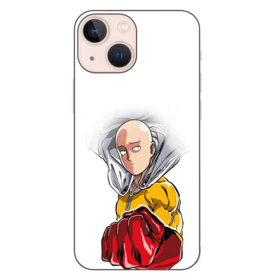 Husa compatibila cu Apple iPhone 13 Mini Silicon Gel Tpu Model One Punch Man Saitama foto