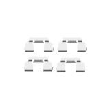 Set accesorii placute frana Delphi LX0410, parte montare : Punte Fata