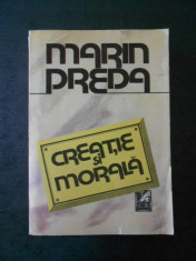 MARIN PREDA - CREATIE SI MORALA foto