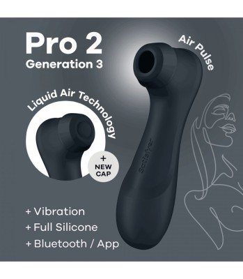 Vibrator Satisfyer &amp;raquo;Pro 2&amp;laquo; Generation 3, Negru foto