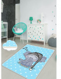 Covor antiderapant pentru copii Elephant Sleep 150x200 cm, Chilai Home