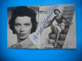 HOPCT 1594 ANNE MARIE KOLB -GERMANIA -ACTORI/ARTISTI-AUTOGRAF-CIRCULATA