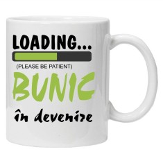 Cana alba personalizata &quot;bunic in devenire&quot;, INOVATIX&reg;. 330ml
