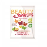 Jeleuri cu aloe vera, coenzima Q10 si biotina, cu fructe 125g, BEAUTY SWEETIES