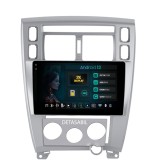 Navigatie 2K Hyundai Tucson(2004-2010) rama argintie 4GB RAM Android Octacore Slot Sim 4G DSP GPS Wi-FI Carplay Android Auto USB Bluetooth Waze Touchs