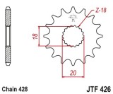 Cumpara ieftin Pinion Transmisie Fata JT Sprockets JTF426 14 Dinti GS125