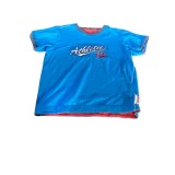 Tricou , culoarea albastru cu rosu , marimea 8-9 ani