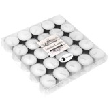 Lumanari duble tip pastila cu aroma de iasomie,alb,25 bucati set