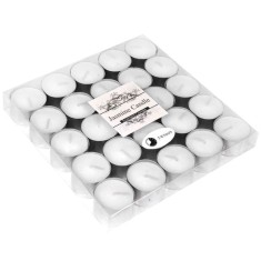 Lumanari duble tip pastila cu aroma de iasomie,alb,25 bucati set