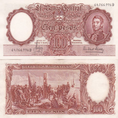Bancnota Argentina 100 Pesos 1957