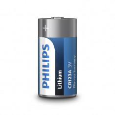 Baterie Lithium Philips, CR123, 3 V, ambalaj blister foto