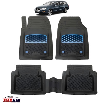 Volkswagen Passat B6 Variant Covorase Auto TeamCar&amp;reg; Tip Tavita Compatibile Variant, Break (2005&amp;ndash;2010) Blue foto
