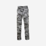 Pantalon Cargo rezistent Stepă 300 Camuflaj Negru, Solognac