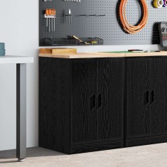 vidaXL Dulap depozitare garaj negru 60x51x85 cm lemn masiv de pin 860572