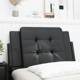 Perna pentru tablie pat, negru, 90 cm, piele artificiala GartenMobel Dekor, vidaXL