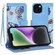 Husa pentru Apple iPhone 14, Techsuit, FlipCraft, Bleu foto