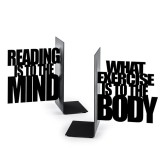 Set 2 suporturi laterale pentru carti - Exercise Your Mind bookend | Balvi