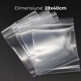 Punga ziplock OFFICE-COVER, 22x32cm, 10 microni, plastic transparent, set 100 buc